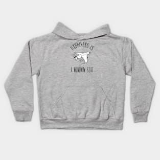 Air Travel Window Seat Kids Hoodie